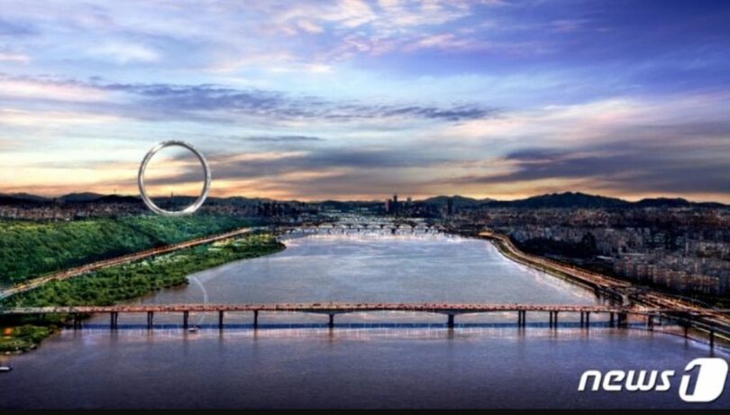 ソウル市は、世界最大規模の大観覧車「ソウルリング」を麻浦区のハヌル公園に造成することを決定した（ソウル市提供）(c)news1