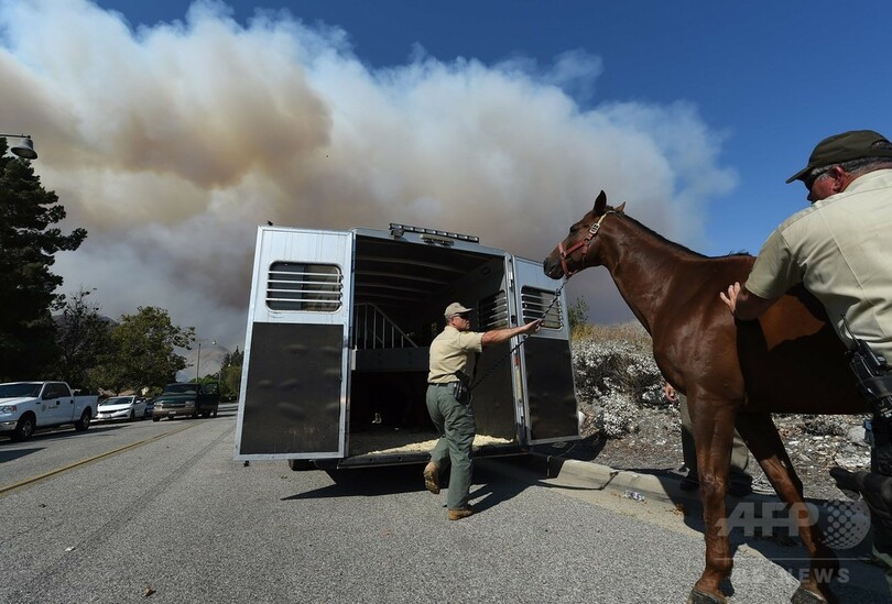 米カリフォルニア州で大規模な山火事、消火活動続く