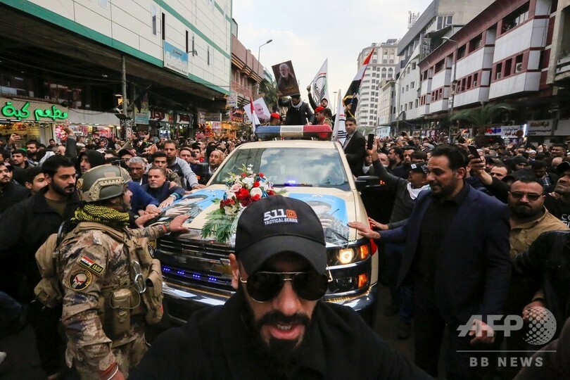 イラン司令官殺害 イラク首都で大規模な追悼行事、首相らも参列