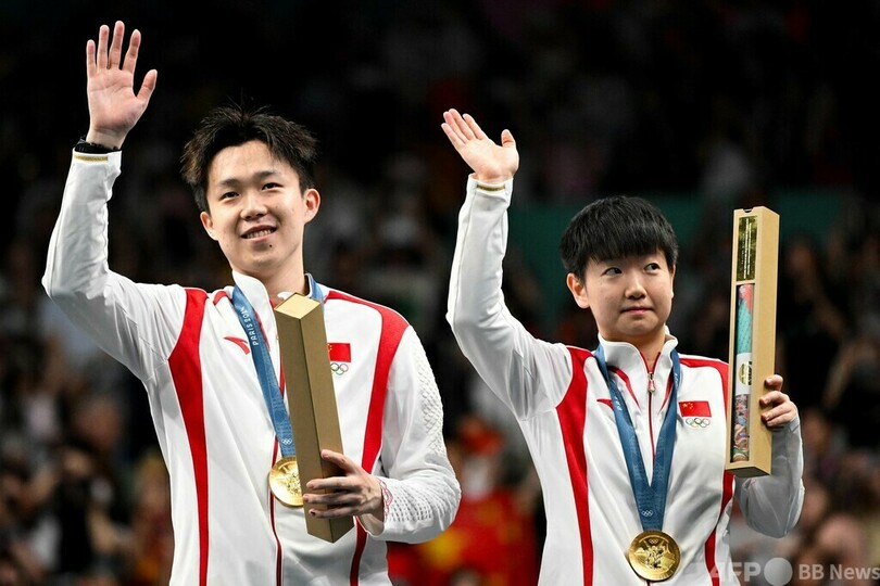 北朝鮮が8年ぶり五輪メダル獲得 卓球混合ダブルスで銀