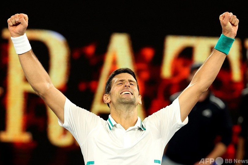 王者ジョコビッチ、9度目の全豪OP制覇 メドベージェフに圧勝