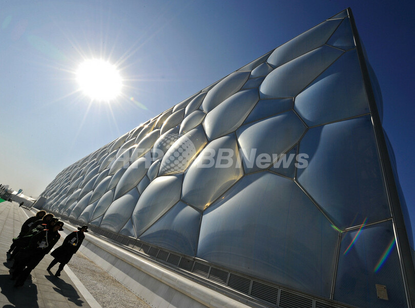 北京五輪・競泳プレ大会 中国オープン2008に向けて競泳選手がトレーニングを行う
