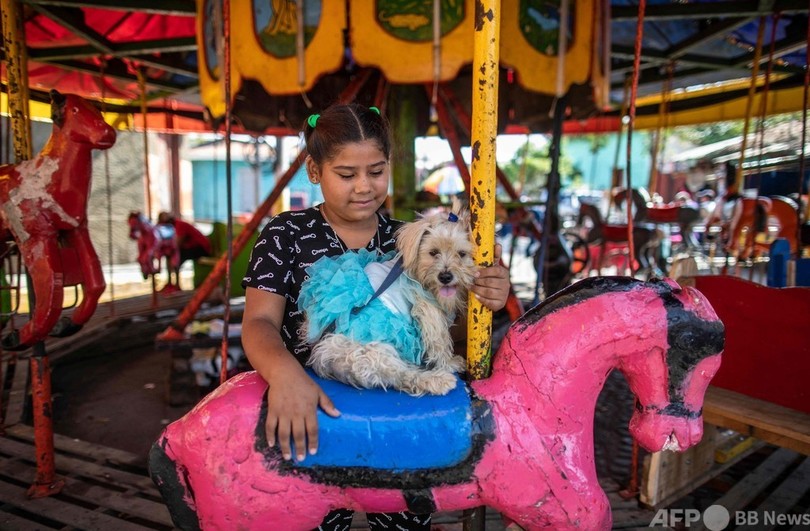 犬に祝福を おめかしして聖人のミサへ ニカラグア