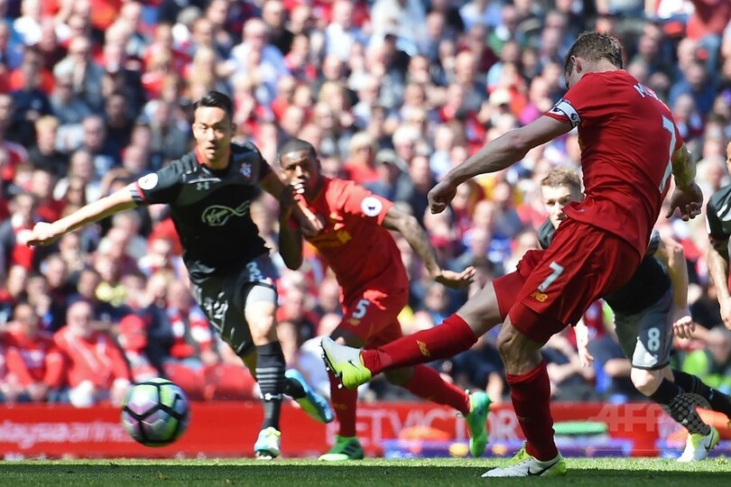 リバプールがサウサンプトンと分ける、ミルナーが痛恨のPK失敗