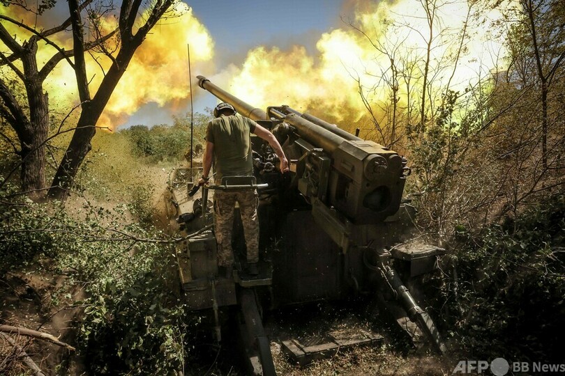 ウクライナ東部住民、前線付近から避難 ロシア進軍受け
