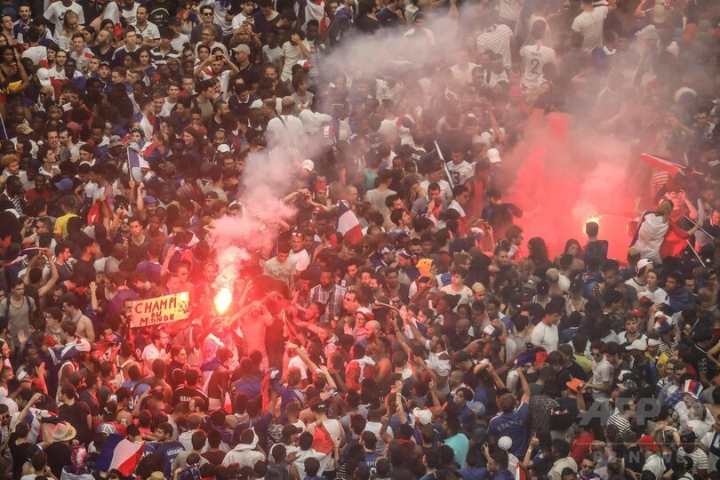W杯祝勝中に痴漢被害、ネットで多数報告 仏当局が通報呼び掛け