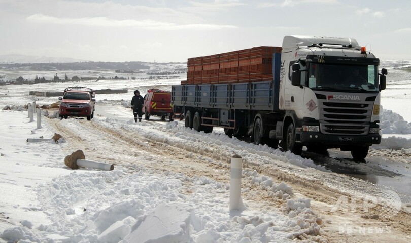チュニジアで寒波、2人死亡