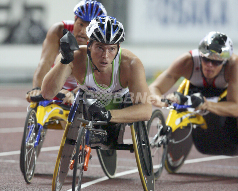 副島 男子1500メートル車椅子競技で2位入賞
