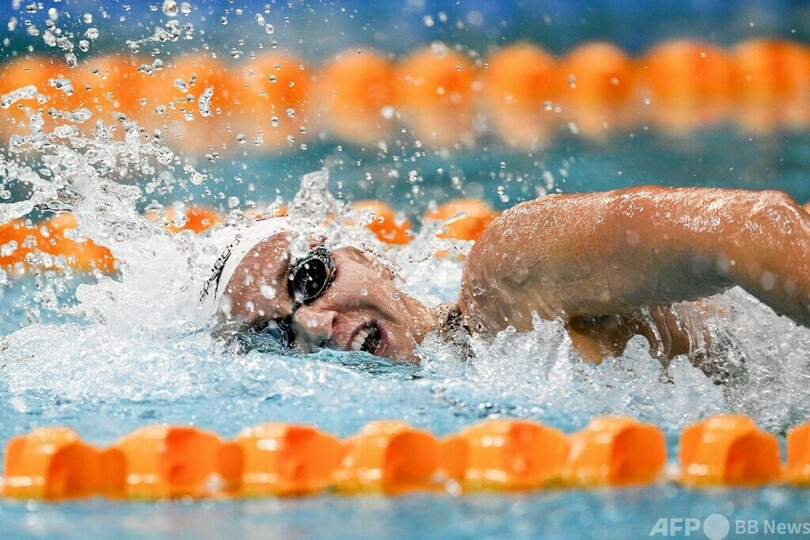 東京五輪金のティットマスが世界新記録 競泳女子400m自由形