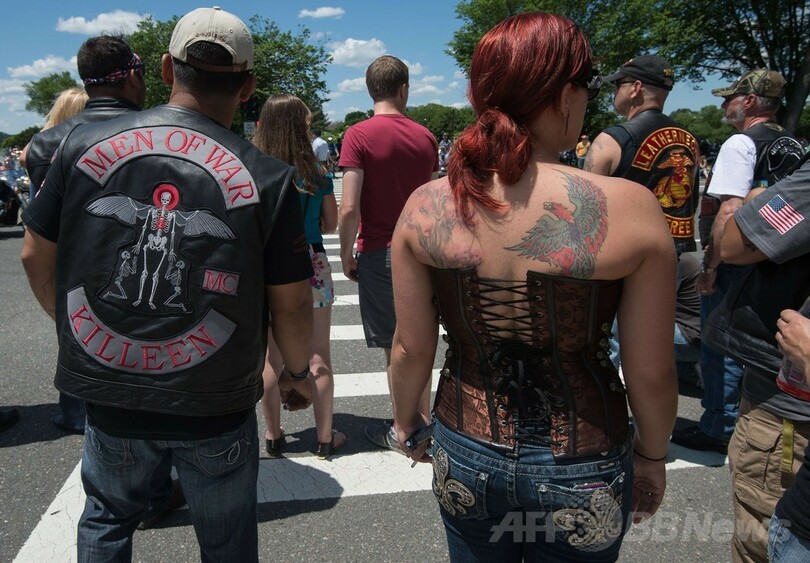 バイク行進「ローリングサンダー」米戦没者を追悼