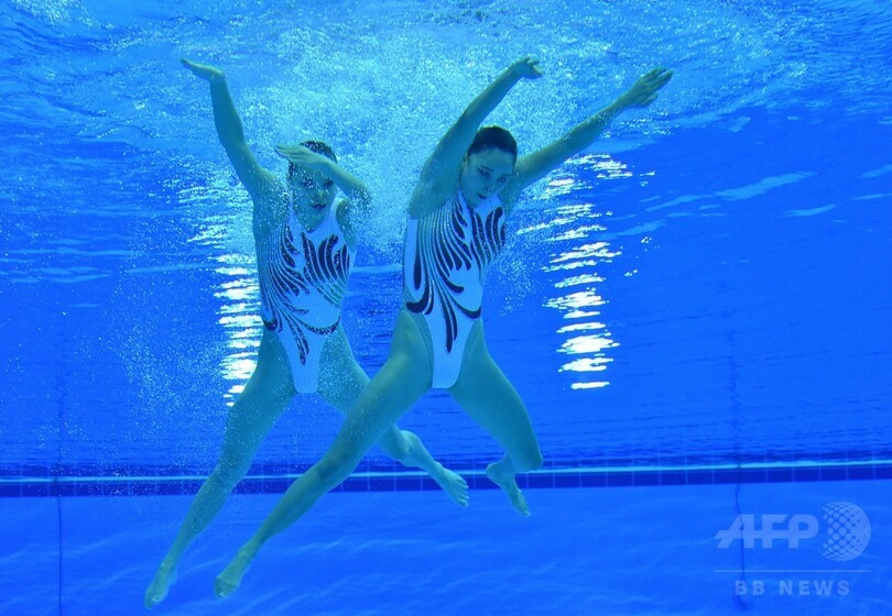 乾/三井組がシンクロ女子デュエットで銀メダル、アジア大会