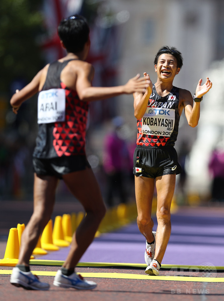 荒井が銀、世陸の50キロ競歩でアジア最高位 小林が銅 丸尾も5位入賞