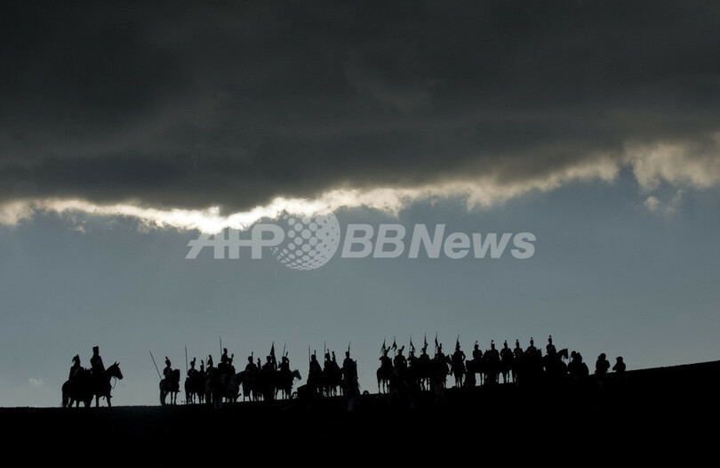 歴史好きによる「アウステルリッツの戦い」の再現、チェコ