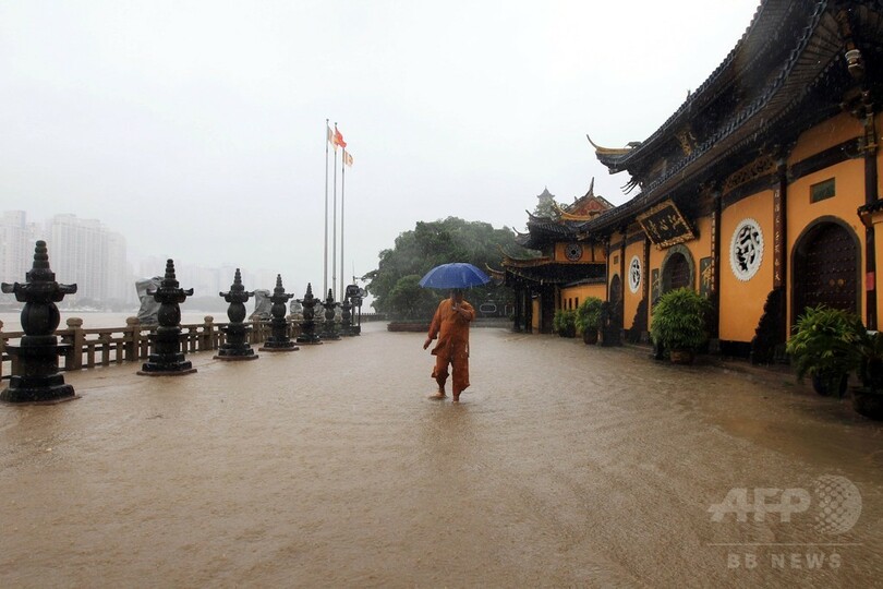 台風21号、台湾で3人死亡 346人負傷