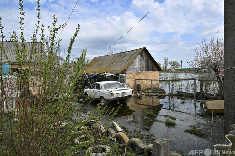 ダム攻撃で洪水、侵攻と水害に耐えた2か月 ウクライナ首都近郊