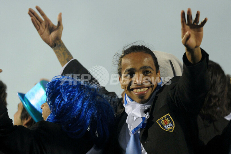 ウルグアイ代表が凱旋帰国、コパ・アメリカ