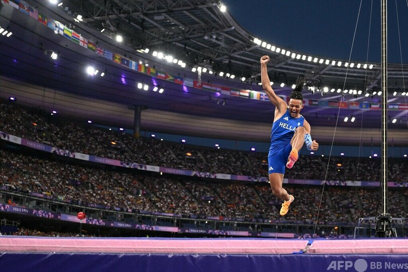 デュプランティス 世界新で男子棒高跳び連覇 パリ五輪