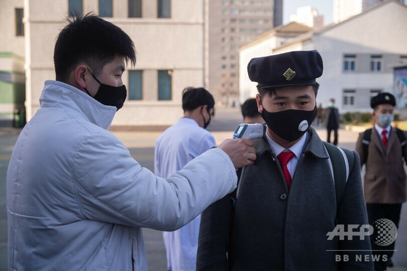 「感染者ゼロ」の北朝鮮、医大で新型コロナ対策の講義