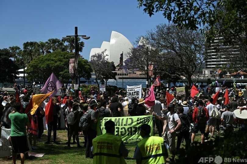 COP26開催の英グラスゴーなど世界各地でデモ 気候変動対策訴える