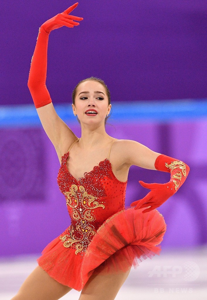 フィギュア団体戦・女子FSで1位のザギトワ