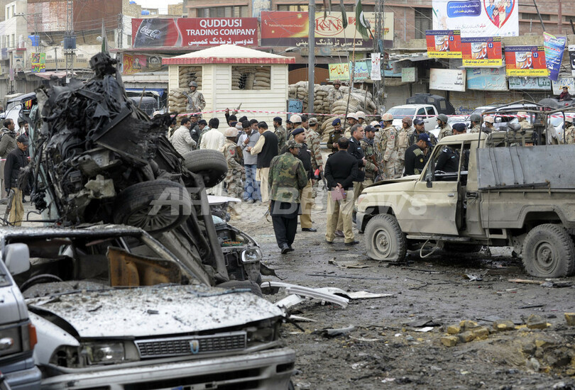 パキスタンのクエッタで自爆攻撃、81人死亡