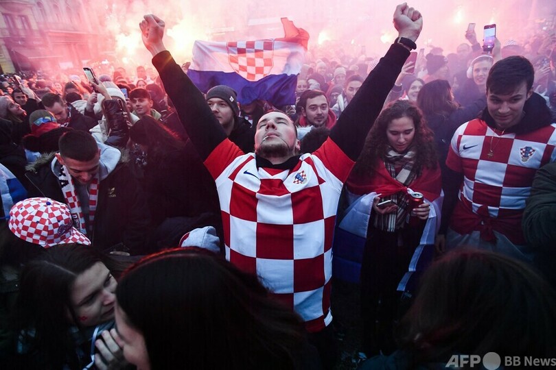 クロアチアが有終3位、歓喜に沸く首都ザグレブ カタールW杯