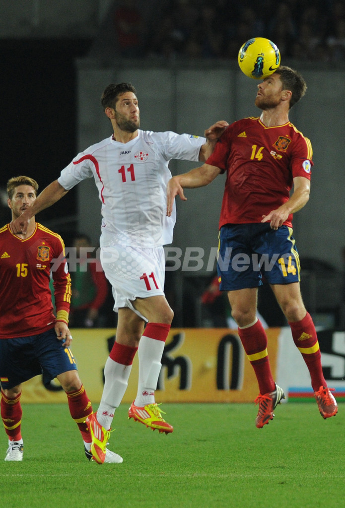 スペインが初戦でグルジアに辛勝、W杯欧州予選　