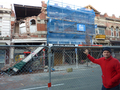 ニュージーランド南島クライストチャーチ（Christchurch）で、地震により一部が倒壊した商店（2011年6月14日撮影）。(c)AFP/NEIL SANDS