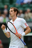 テニス、ウィンブルドン選手権（The Championships Wimbledon 2012）は6日、男子シングルス準決勝が行われ、大会第4シードのアンディ・マレー（Andy Murray、英国）は6-3、6-4、3-6、7-5で大会第5シードのジョーウィルフリード・ツォンガ（Jo-Wilfried Tsonga、フランス）を下し、英国人選手としては74年ぶりの決勝進出を果たした。

ポイントを奪いガッツポーズを見せるアンディ・マレー（2012年7月6日撮影）。(c)AFP/LEON NEAL