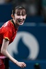 パリ五輪、卓球女子シングルス3位決定戦。笑顔を見せる早田ひな（2024年8月3日撮影）。(c)WANG Zhao / AFP