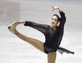 世界フィギュアスケート国別対抗戦2015、女子シングル・ショートプログラム。演技に臨むエリザベータ・トゥクタミシェワ（2015年4月16日撮影）。(c)AFP/Toru YAMANAKA