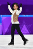 平昌冬季五輪、フィギュアスケート団体戦、男子シングル・ショートプログラム（SP）の演技に臨むアレクセイ・ビシェンコ（2018年2月9日撮影）。(c)AFP PHOTO / Mladen ANTONOV