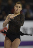 世界フィギュアスケート選手権（ISU World Figure Skating Championships 2013）は16日、カナダ・オンタリオ（Ontario）州ロンドン（London）のバドワイザー・ガーデンズ（Budweiser Gardens）で女子シングル・フリースケーティング（FS）が行われ、韓国の金妍児（Yu-Na Kim、キム・ヨナ）が合計218.31点で優勝を飾った。

演技に臨む村上佳菜子（Kanako Murakami、2013年3月16日撮影）。(c)AFP/Brendan SMIALOWSKI