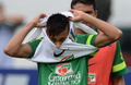 ブラジル・リオデジャネイロ（Rio de Janeiro）で同国代表のトレーニングに臨むネイマール（Neymar da Silva Santos Junior、2013年5月29日撮影）。(c)AFP/VANDERLEI ALMEIDA