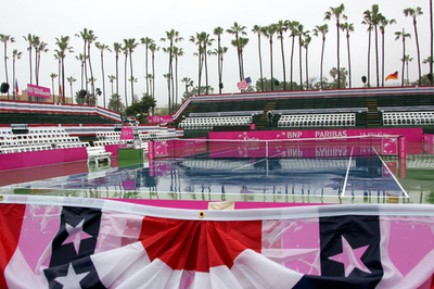 米国vsドイツの2日目は雨天順延