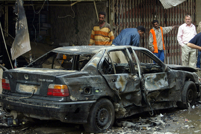 バグダッド中心部で車両自爆攻撃、18人死亡