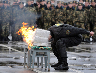 冬の終わりに腕試し、ベラルーシの特殊部隊