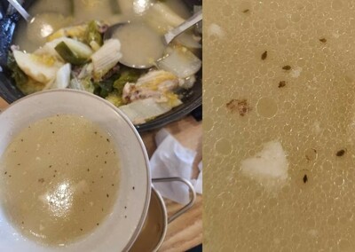 スープに浮かぶ“ゴマのようなモノ”の正体…韓国の飲食店で「異物」騒動