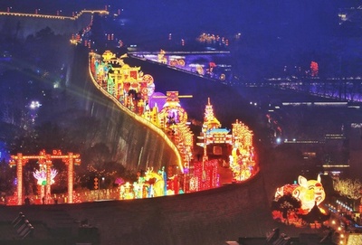 南京の街をランタンでライトアップ 