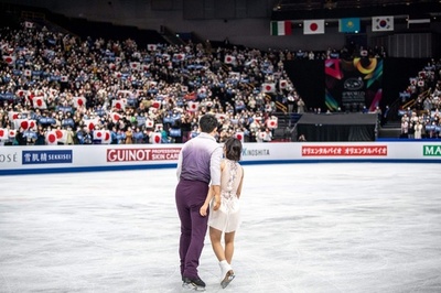 Japanese pair aiming to inspire after historic world skating win