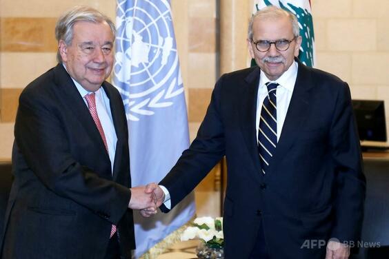 国連事務総長、イスラエルとレバノンの紛争解決の道は「外交と対話」