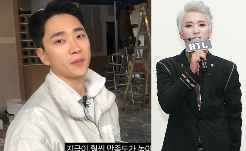 （左）YouTubeチャンネルの映像（右）アイドル時代のオ・ジミンさん(c)MONEYTODAY