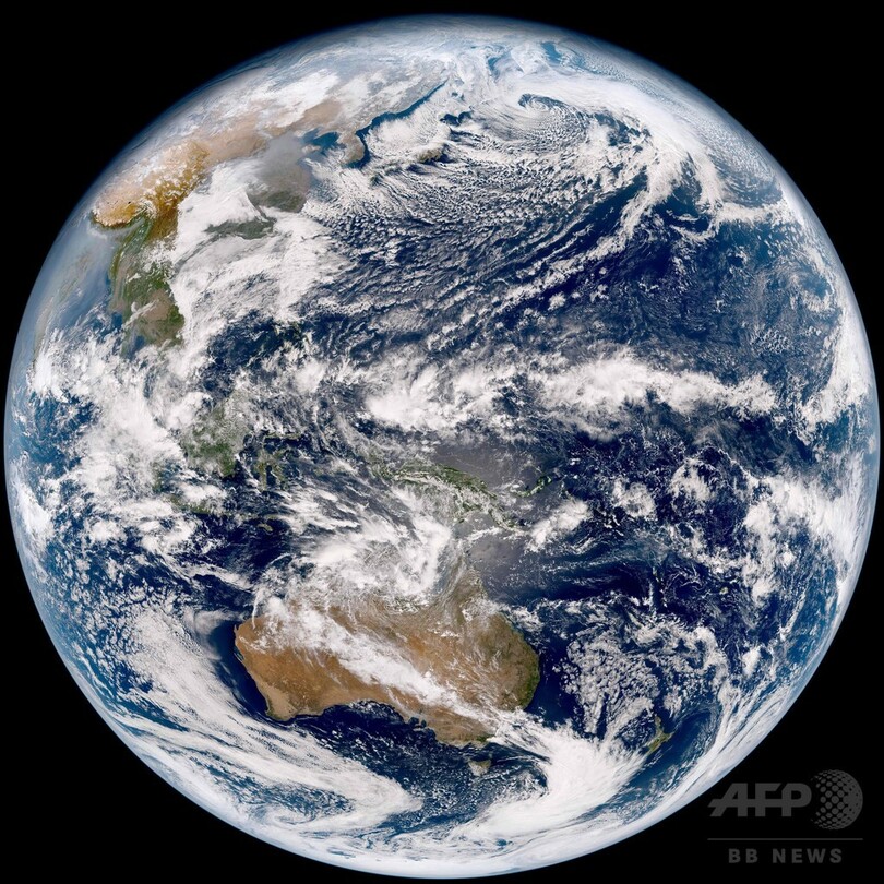 ひまわり9号が撮影した地球の画像 初公開 気象庁 写真1枚 国際ニュース Afpbb News