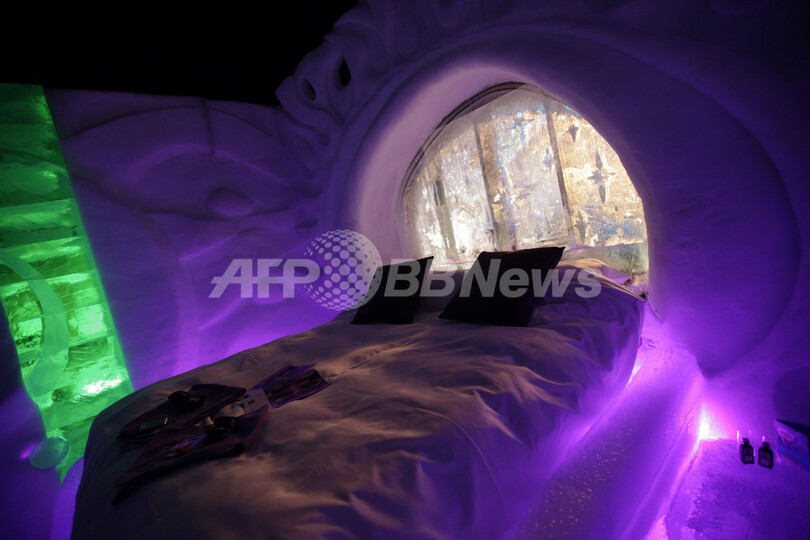 愛は冷めません、オランダに室温8度の「氷のホテル」