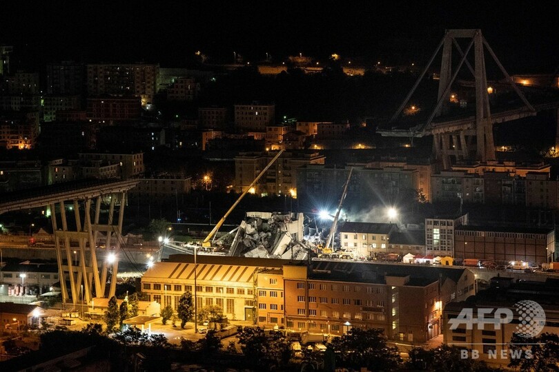 イタリア高架橋崩落 「奇跡」の救出、真下の店舗で生き埋めに…女性が証言
