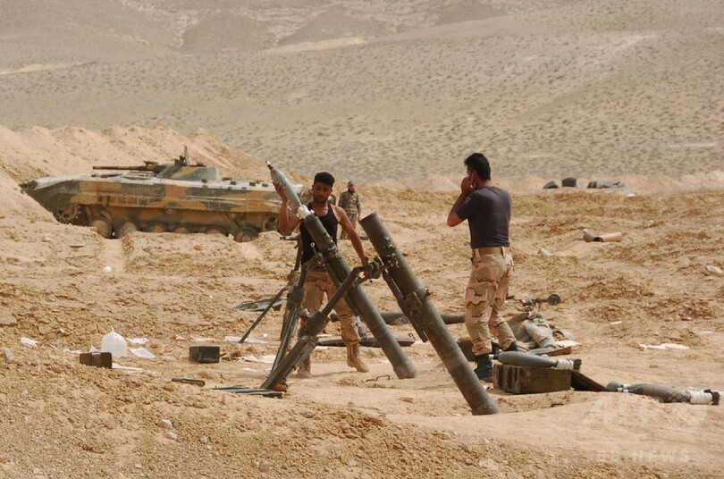シリア政府軍、パルミラ遺跡の城塞をISから奪還