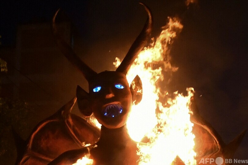 悪魔を燃やしたらクリスマスシーズン グアテマラ