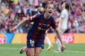 女子サッカー欧州チャンピオンズリーグ決勝、FCバルセロナ対オリンピック・リヨン。先制点を決めて喜ぶFCバルセロナのアイタナ・ボンマティ（2024年5月25日撮影）。(c)Thomas COEX / AFP