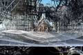 火災で破壊された仏パリ・ノートルダム大聖堂の屋根部分（2019年7月17日撮影）。(c)STEPHANE DE SAKUTIN / AFP