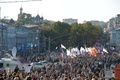 ロシアの首都モスクワ（Moscow）中心部で行われた反戦デモ（2014年9月21日撮影）。(c)AFP/VASILY MAXIMOV
